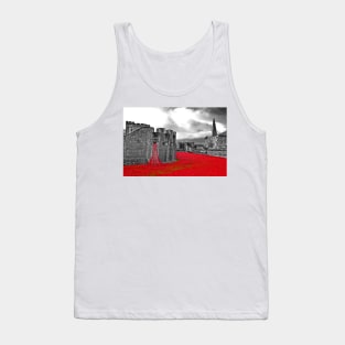 Tower of London Red Poppy Tank Top